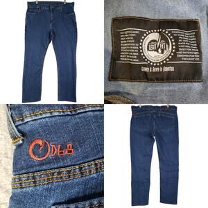 Origin Od68 Delta 68 Straight Leg Stretch Jeans Mens Size 40X30 Blue Dark Wash